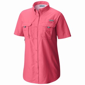 Columbia PFG Bahama™ Shortärmad Skjorta Dam Rosa (BPSLE9713)